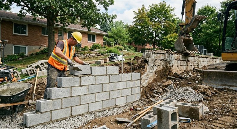 Cinder Blocks Installation in Worcester, MA